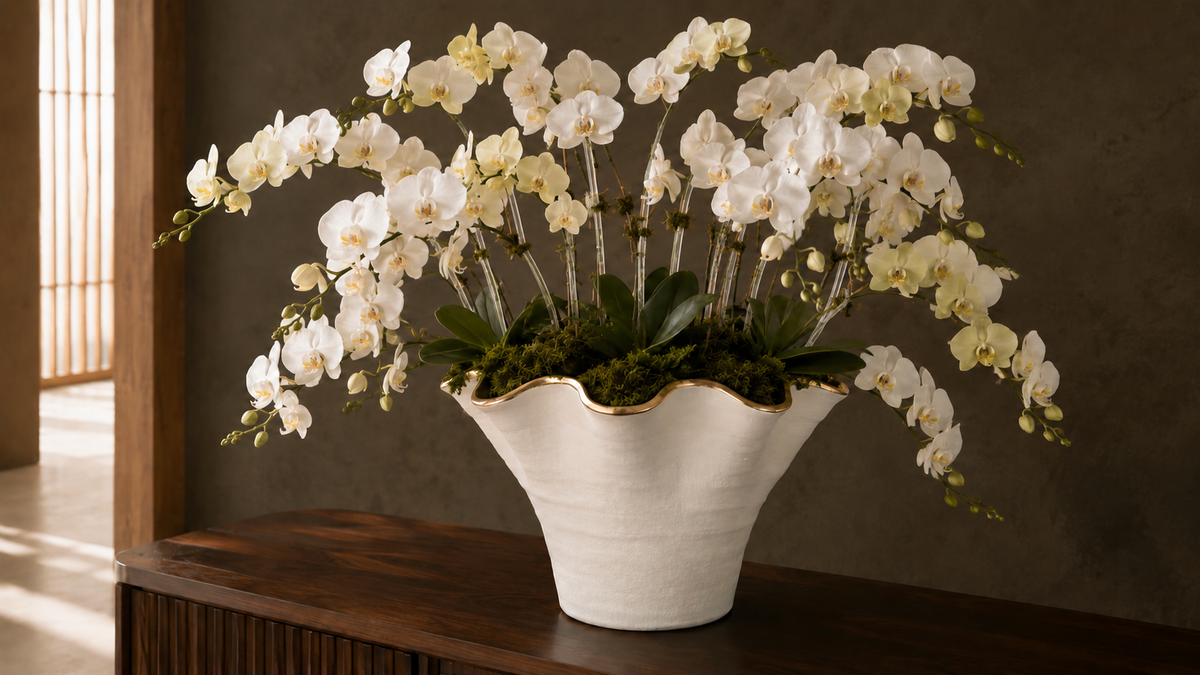 Galenne Curved Ceramic Vase