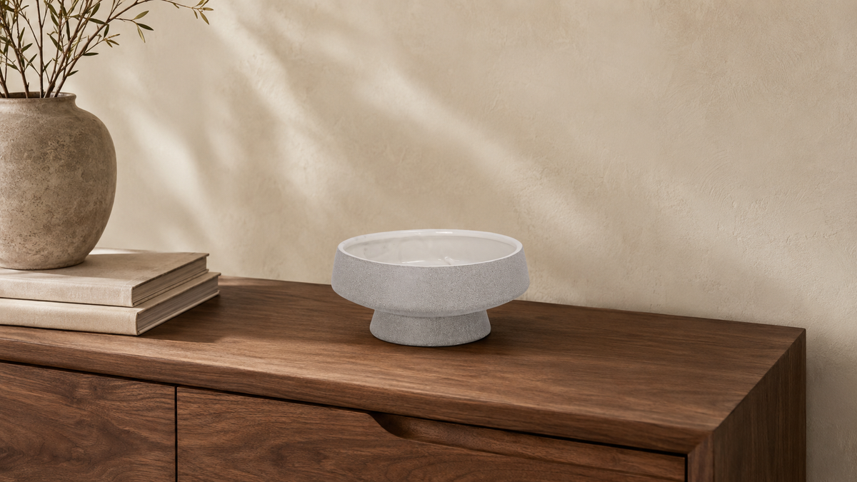 Mystique Ceramic Footed Bowl