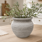 Kamilia Rustic Bell-Shaped Cement Planter