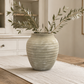 Kira Ribbed Amphora-Style Cement Planter