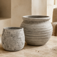 Kamilia Rustic Bell-Shaped Cement Planter
