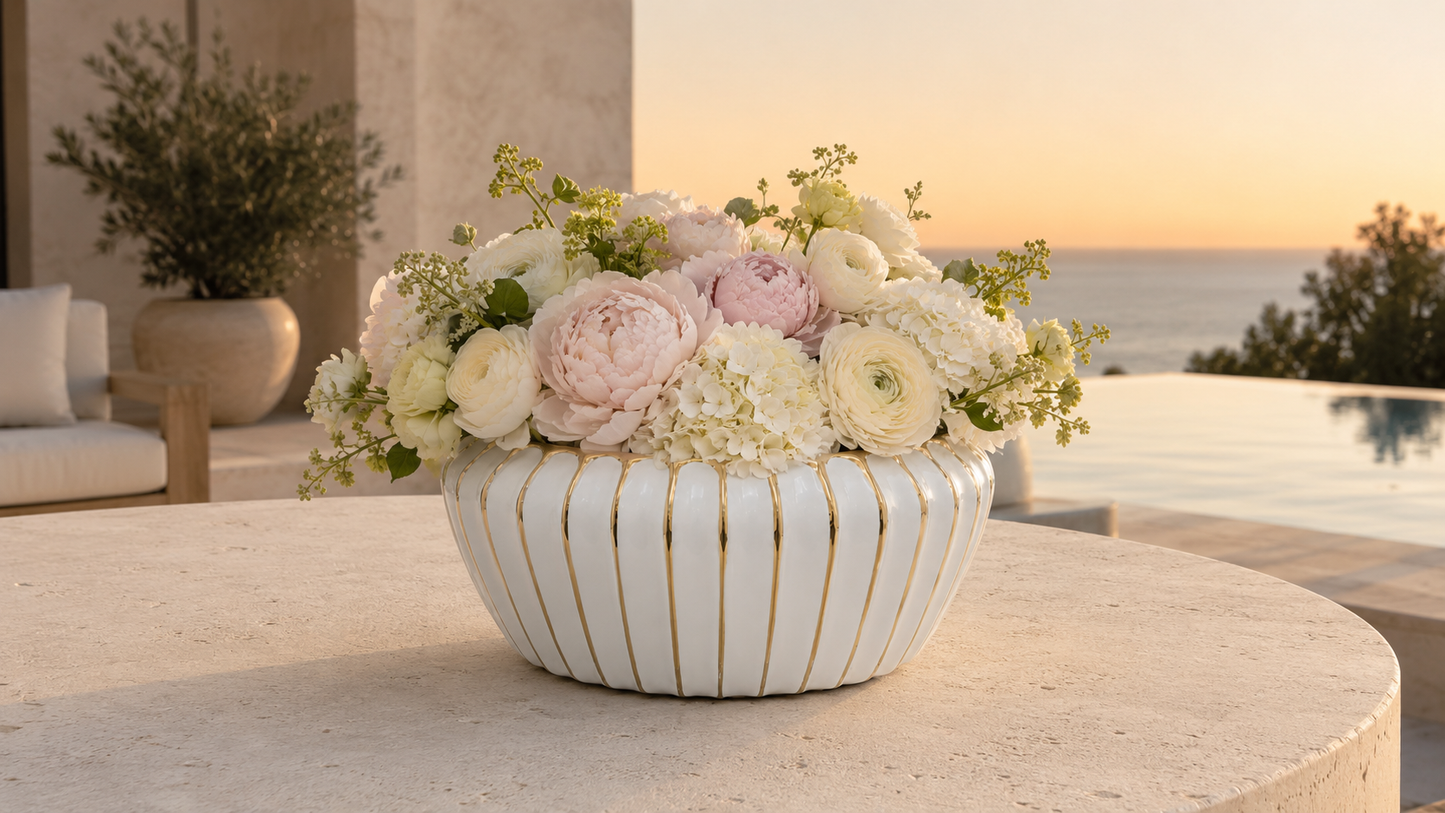 Dannika Oval Ceramic Planter