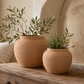 Danya Textured Round Ceramic Vase