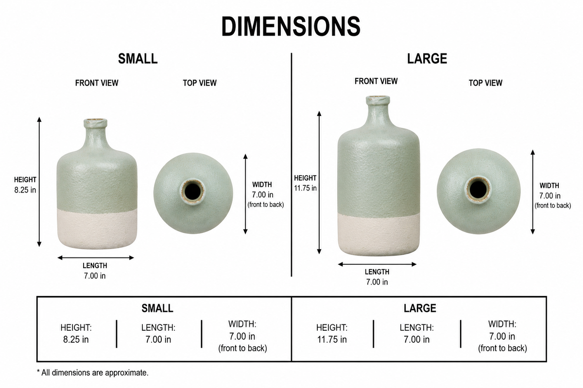 Maelle Speckled Round Ceramic Vase