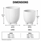 Chevron Pots with Stand Set (Set of 2)