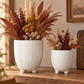 Chevron Pots with Stand Set (Set of 2)