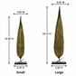 Dorelia Metal Leaf Ornament on Base (Set of 2)