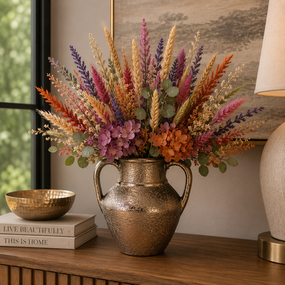Dorli Ceramic Amphora Vase with Handles