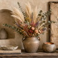 Elsbeth Ceramic Amphora Urn Vase with Loop Handles