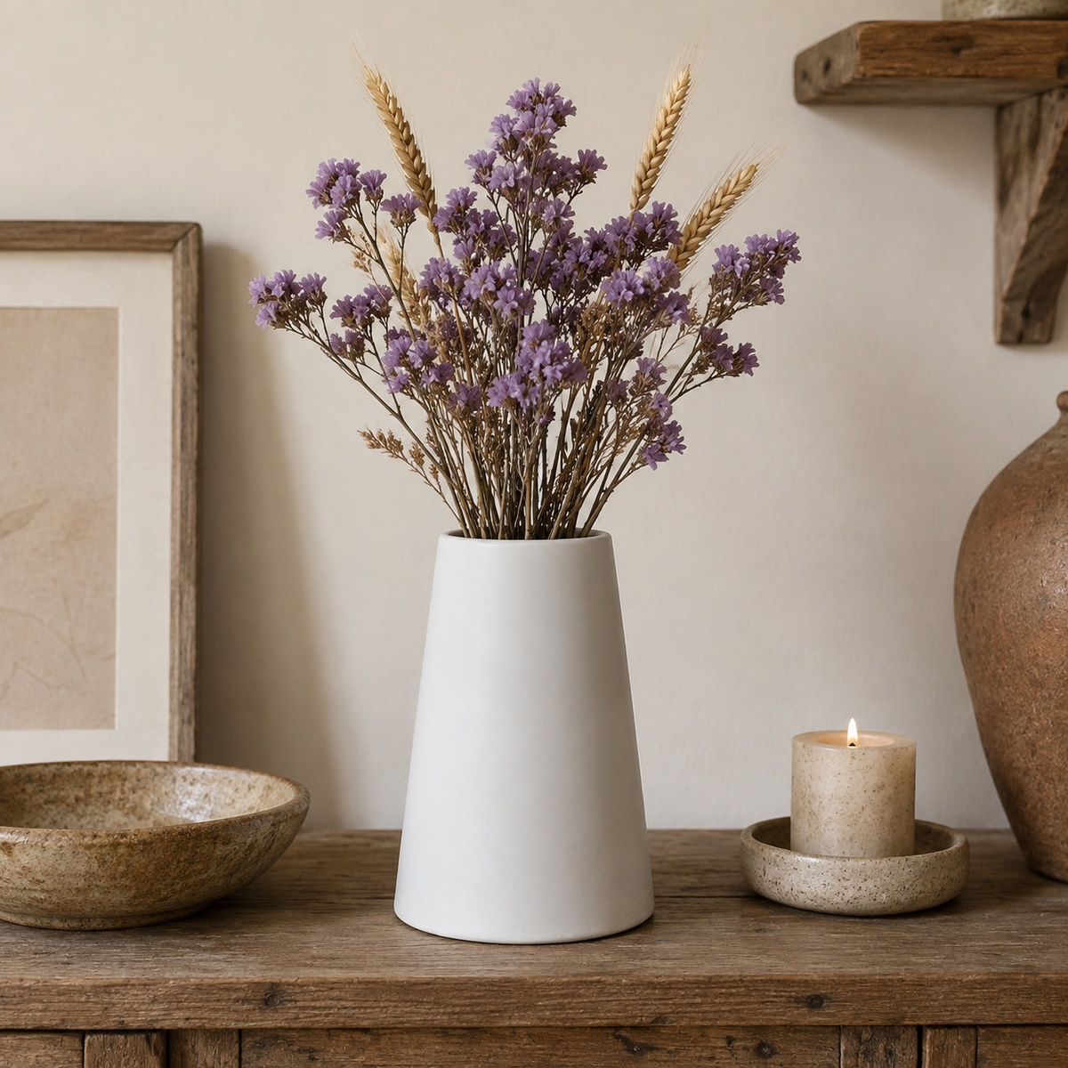 Erin Ceramic Round Bellied Vase