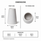 Erin Ceramic Round Bellied Vase