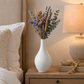 Esau Ribbed Ceramic Bottle Vase