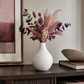 Esau Ribbed Ceramic Bottle Vase