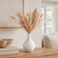 Esau Ribbed Ceramic Bottle Vase