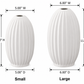 Fenton Embossed Column Ceramic Vase