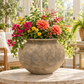 Fionne Bulbous Round Terracotta Vase