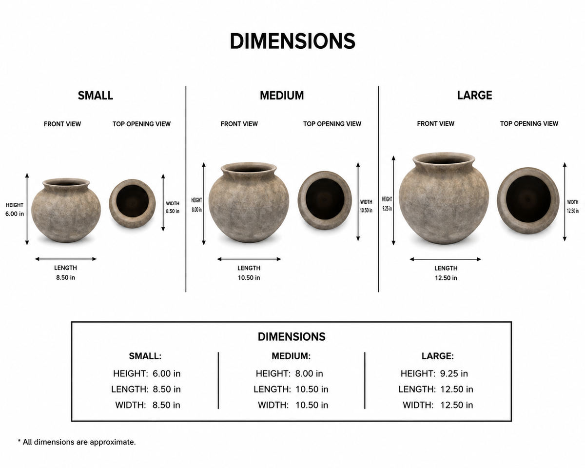 Fionne Bulbous Round Terracotta Vase