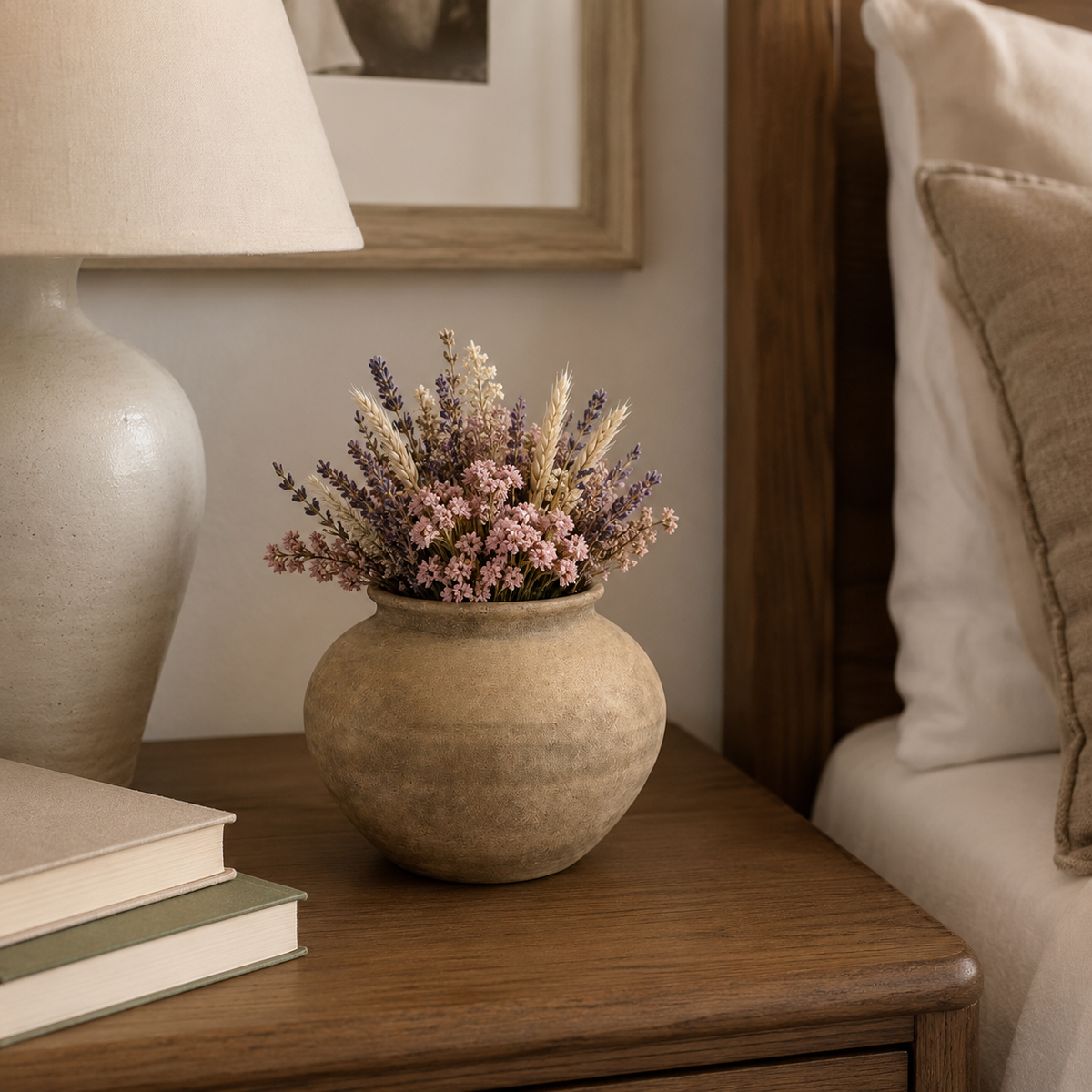 Fionne Bulbous Round Terracotta Vase