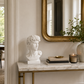 Gaviel White Resin Head Sculpture