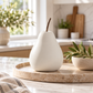 Hazel Pearlescent Ceramic Pear Figurine