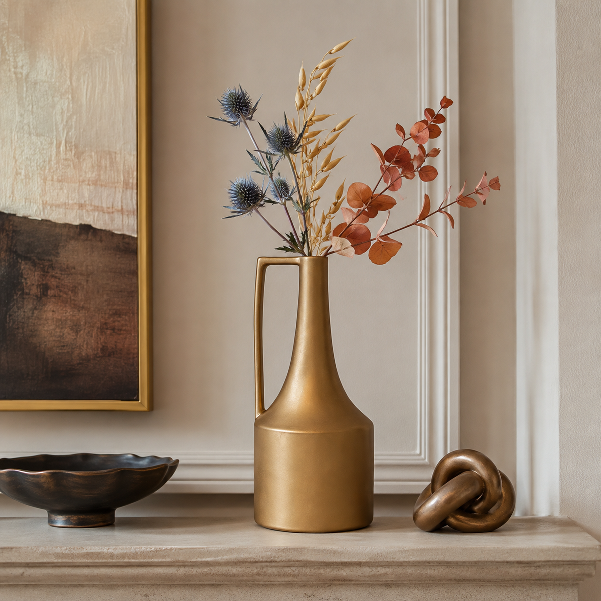 Jase Geometric Trumpet Ceramic Vase