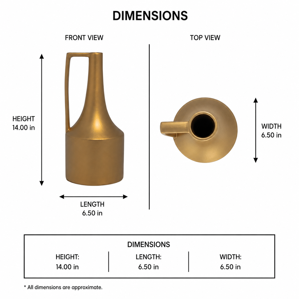 Jase Geometric Trumpet Ceramic Vase