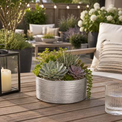 Josephine Textured Ceramic Cylinder Vase