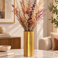 Kaelor Brushed Gold Ceramic Vase