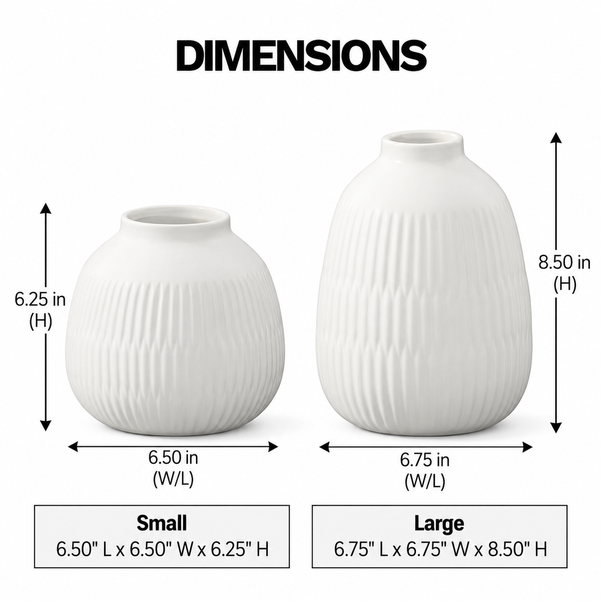 Karevi Layered Line Ceramic Vase