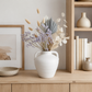 Katherine Bulbous Ceramic Vase with Dual Side Handles