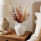 Katherine Bulbous Ceramic Vase with Dual Side Handles