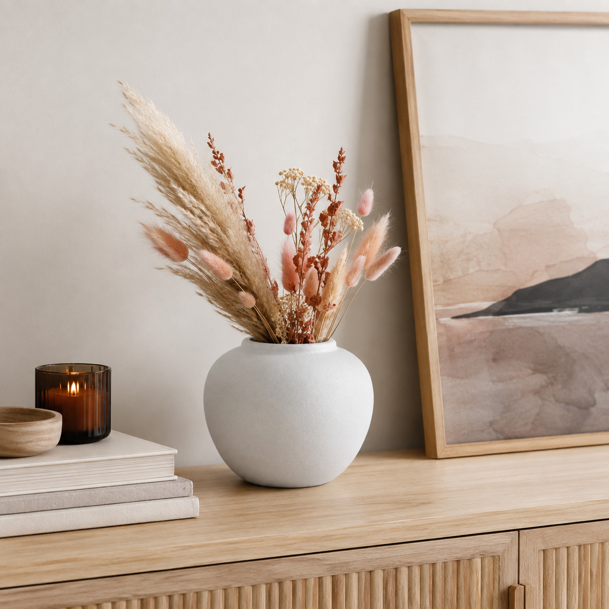 Kaylani Bulbous Ceramic Vase