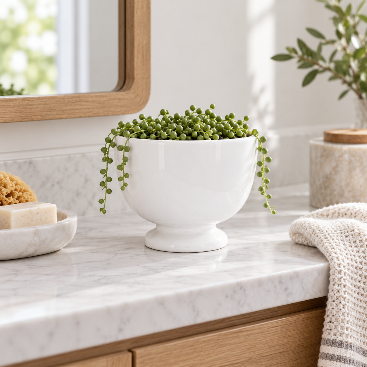 Kerry Ceramic Pedestal Planter