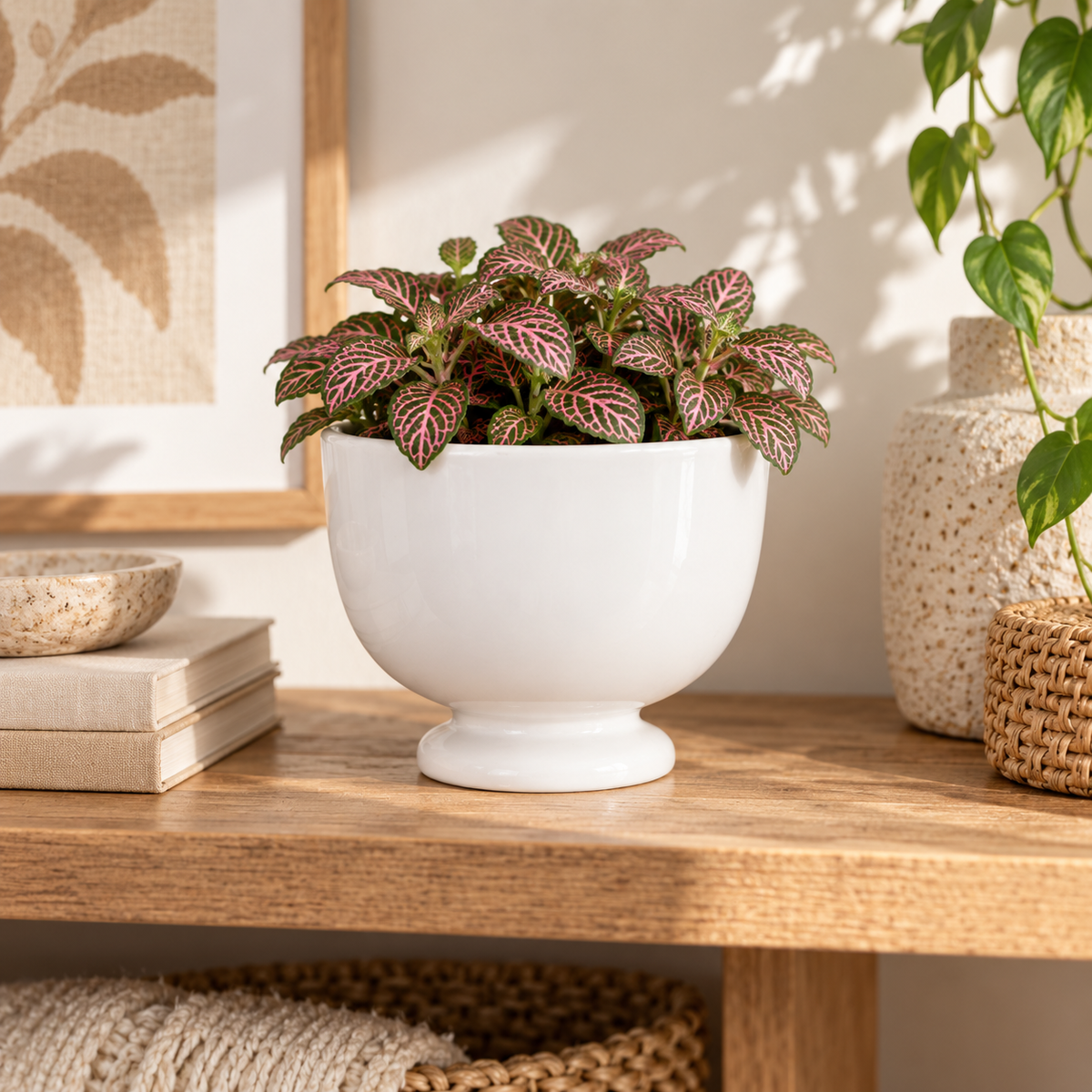 Kerry Ceramic Pedestal Planter