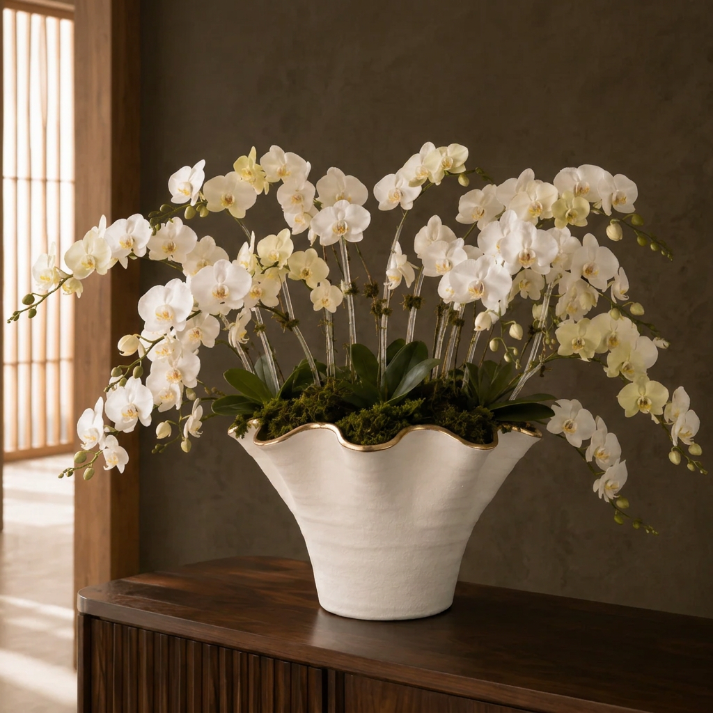 Galenne Curved Ceramic Vase