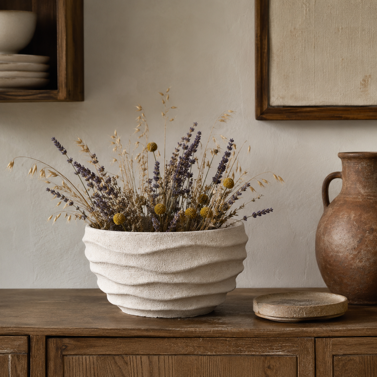 Lila Stoneware Pot