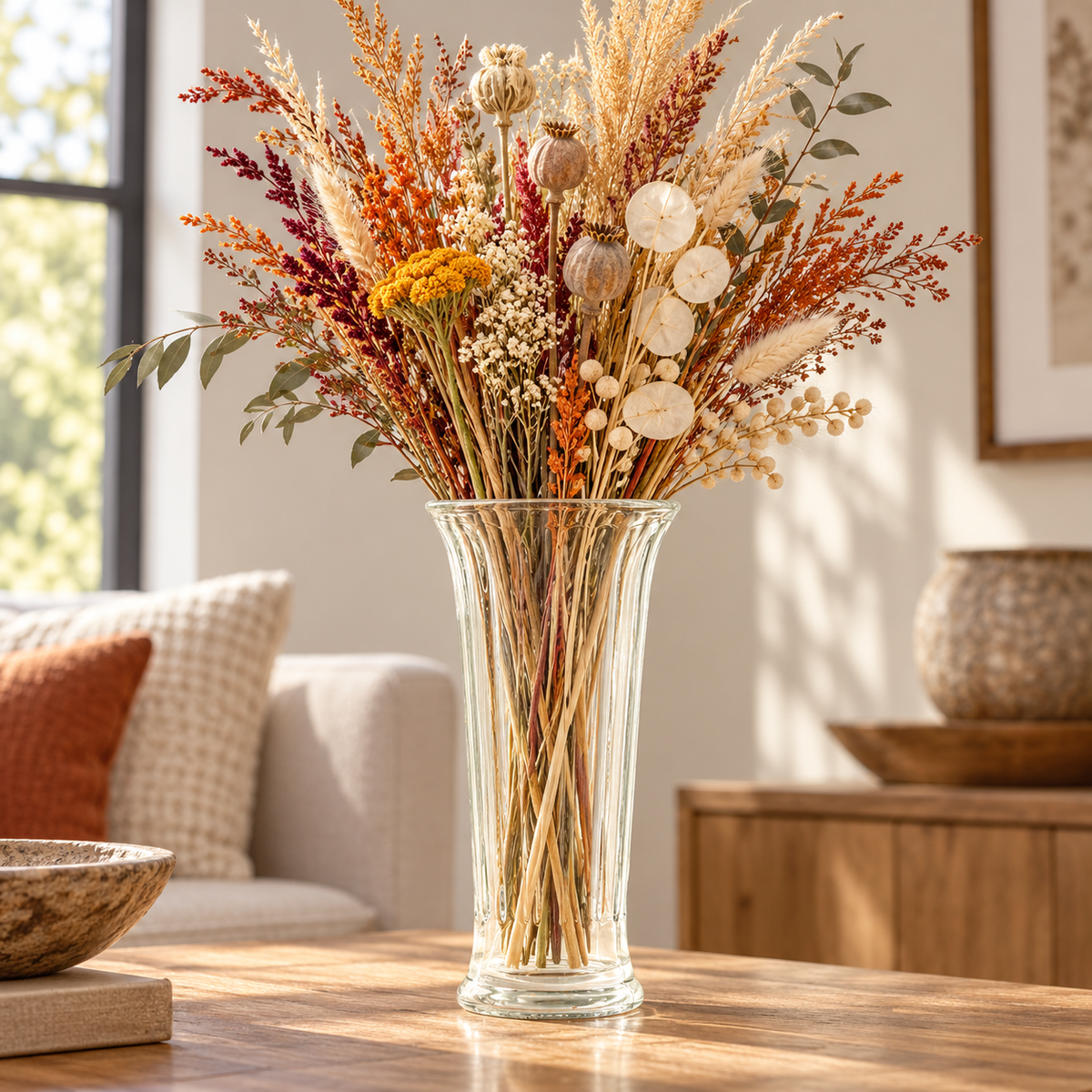 Harla Ribbed Glass Vase