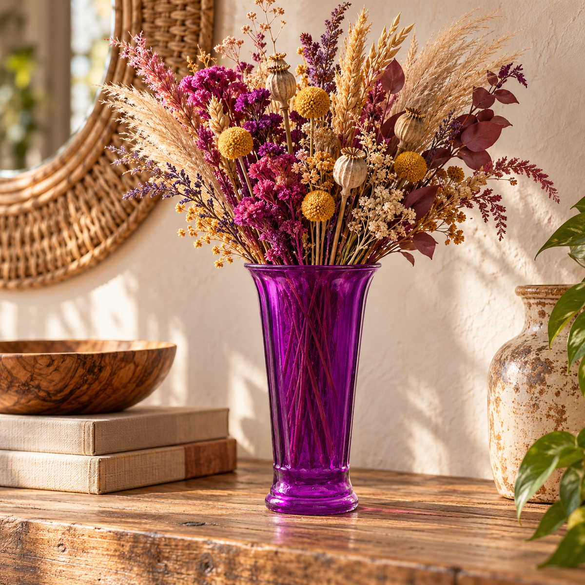 Harla Ribbed Glass Vase