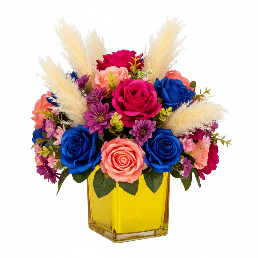 Electra Glass Cube Vase