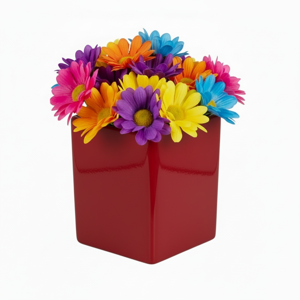 Electra Glass Cube Vase