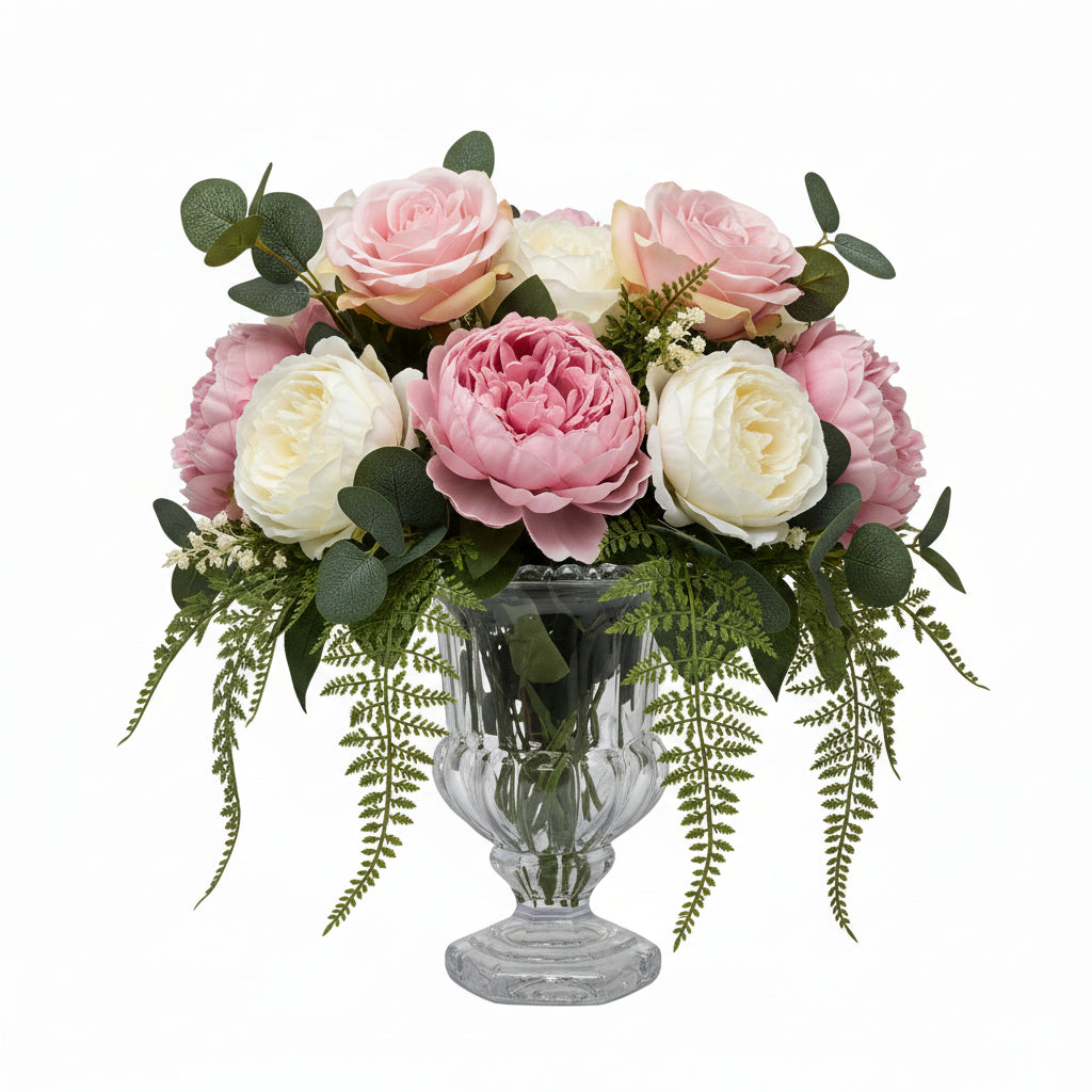 Femi Machine-Made Glass Urn Vase