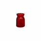 Cari Handcrafted Faceted Glass Vase with Tapered Neck & Diamond-Cut Pattern
