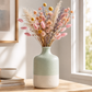 Maelle Speckled Round Ceramic Vase