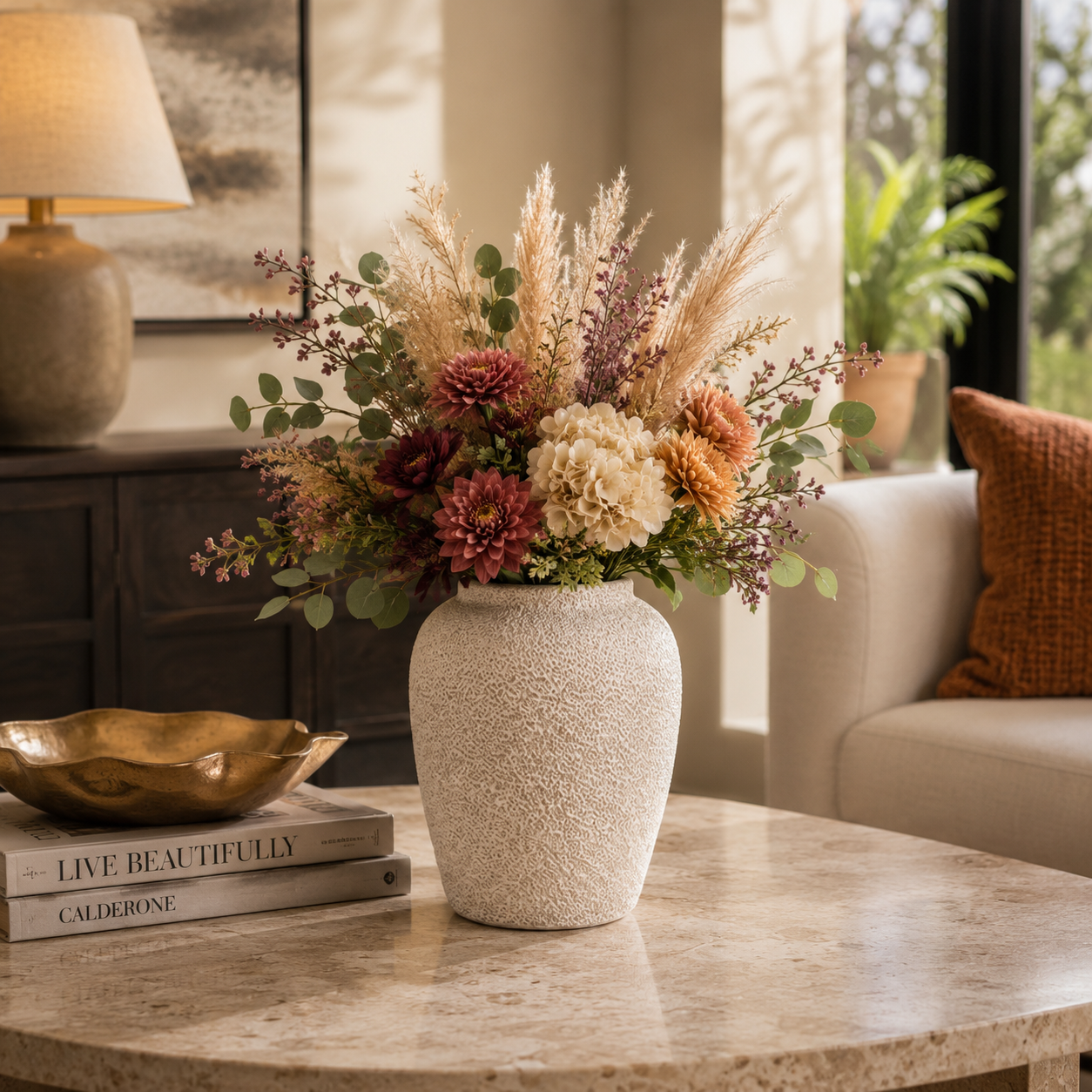 Dencia Ovoid Textured Ceramic Vase