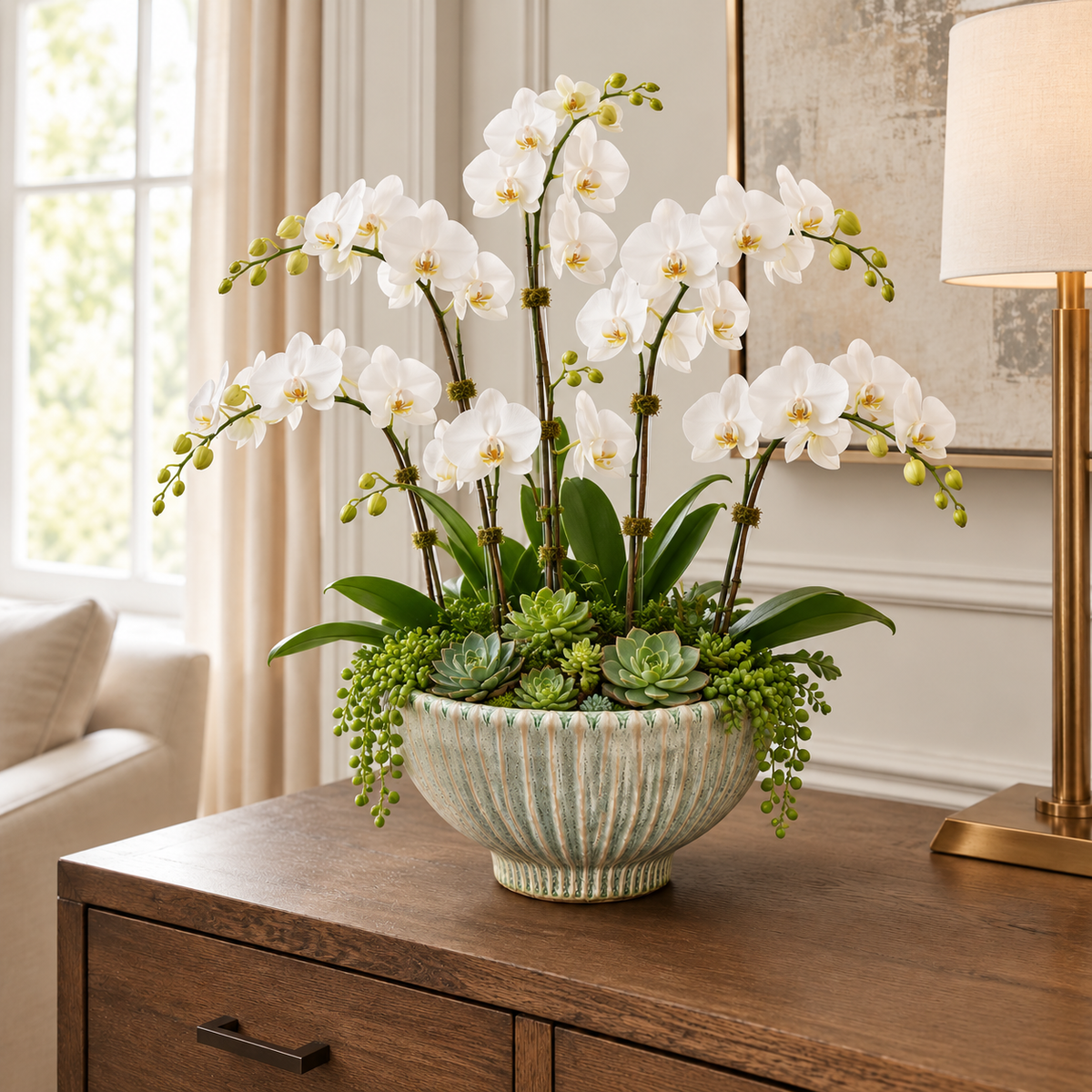 Ryze Fluted Footed Ceramic Bowl