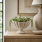 Millie Fluted Cement Compote Bowl