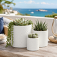 Nelly Diamond Pattern Ceramic Pot (Set of 3)