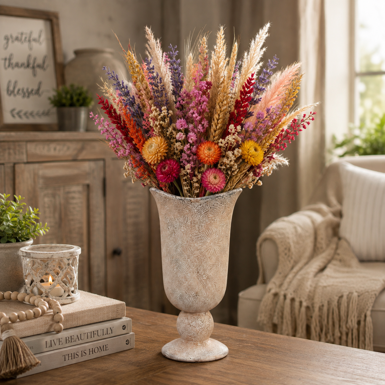 Nevaeh Goblet Ceramic Urn Vase