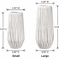 Nexley Embossed Spike Ceramic Vase