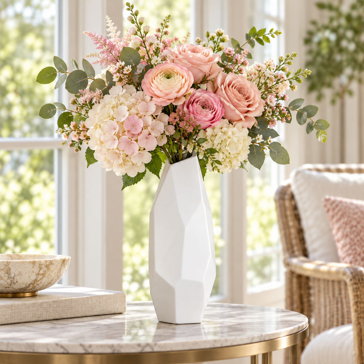 Niraya Ceramic Asymmetrical Patterned Vase